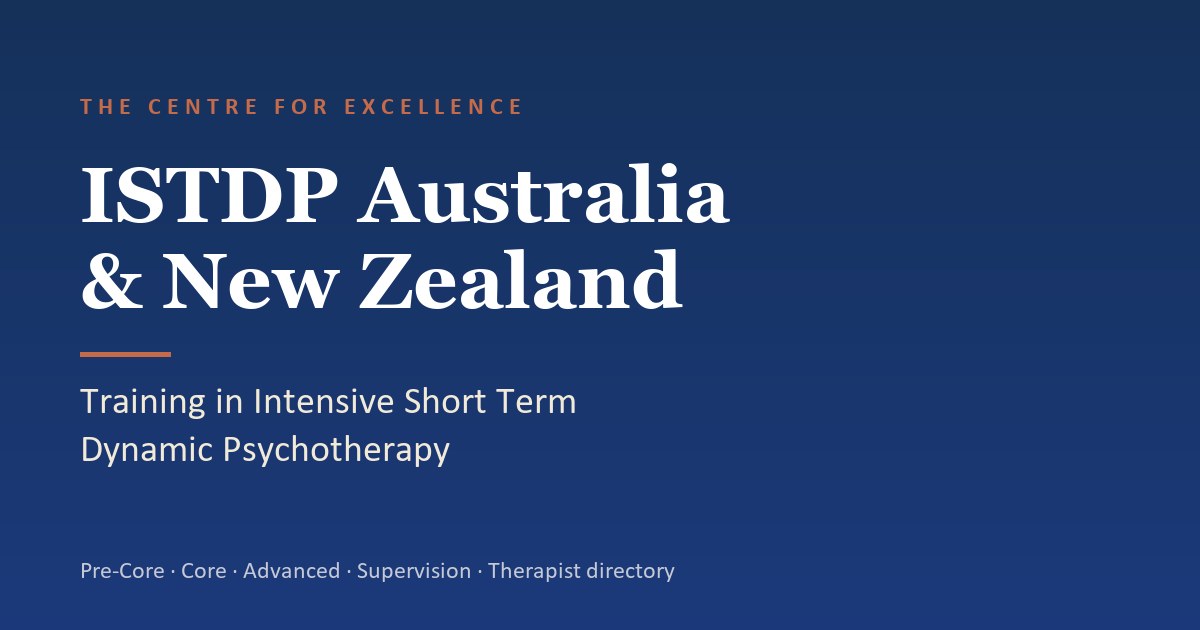 Istdp ISTDP Australia & New Zealand — Intensive Short Term Dynamic ...